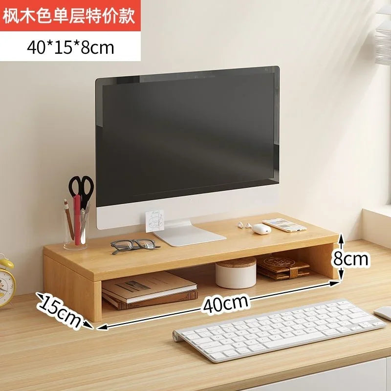Monitor Stand with Storage Shelf