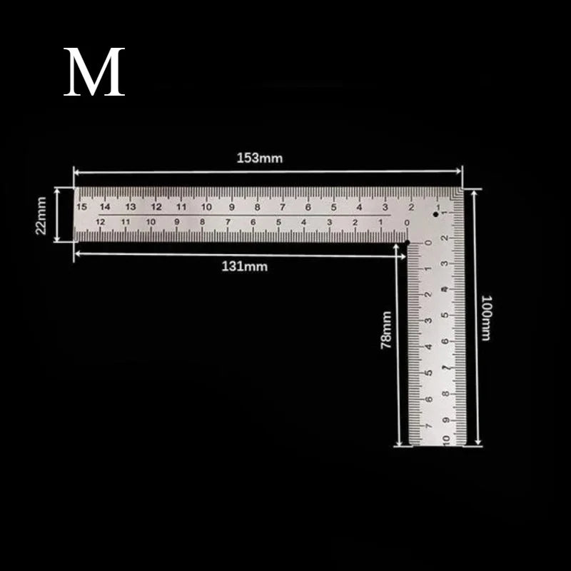 Compact Stainless Steel Ruler for Precise Measuring
