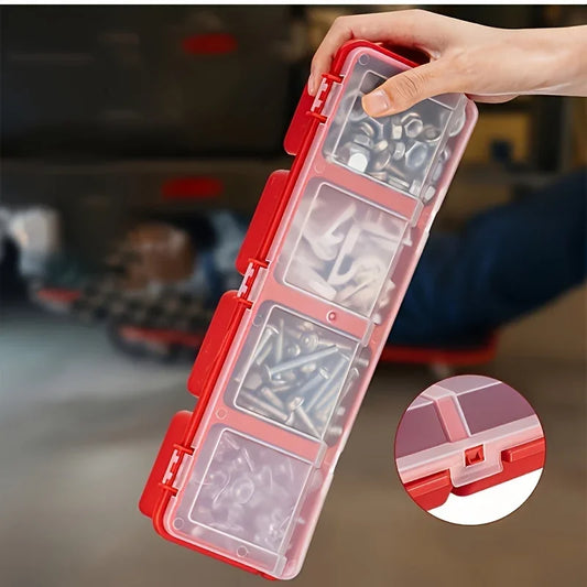 Durable Multi-Compartment Storage Box for Small Parts