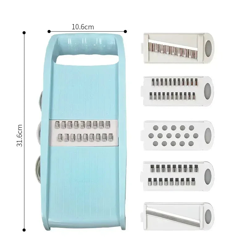 Adjustable Mandoline Slicer - 5 Blades