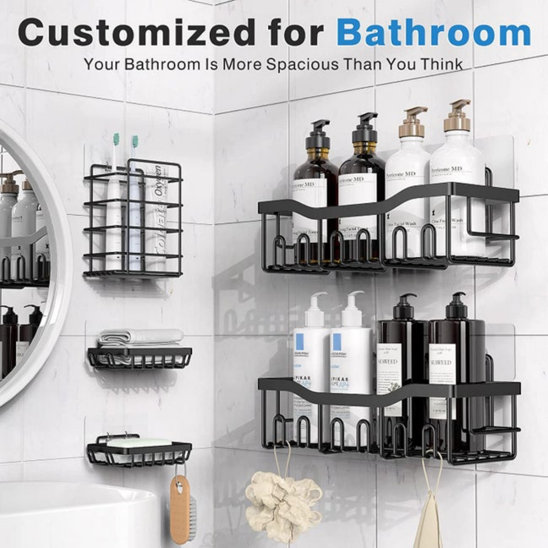 over the shower head caddy