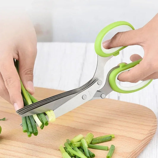 Multi-Blade Herb Scissors with Safety Cover