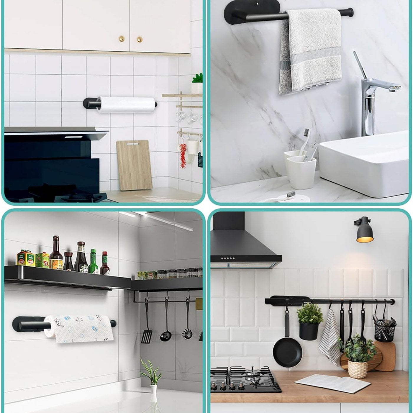 Stick-On Paper Towel Holder for Any Room