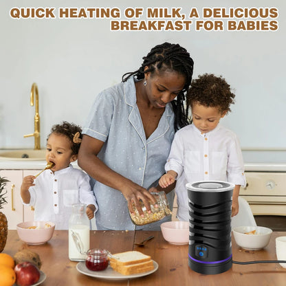 Wireless Milk Frother Electric Type-C Handheld Blender Stainless Steel Mini Coff