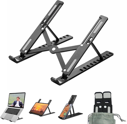 High-efficiency aluminum alloy laptop stand