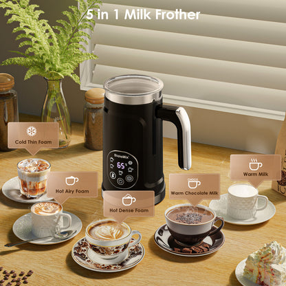 Wireless Electric Milk Frother Battery-Powered Handheld Foamer Coffee Cream Soup