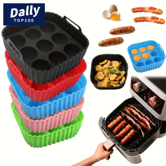 Square Silicone Air Fryer Liners - Set of 2