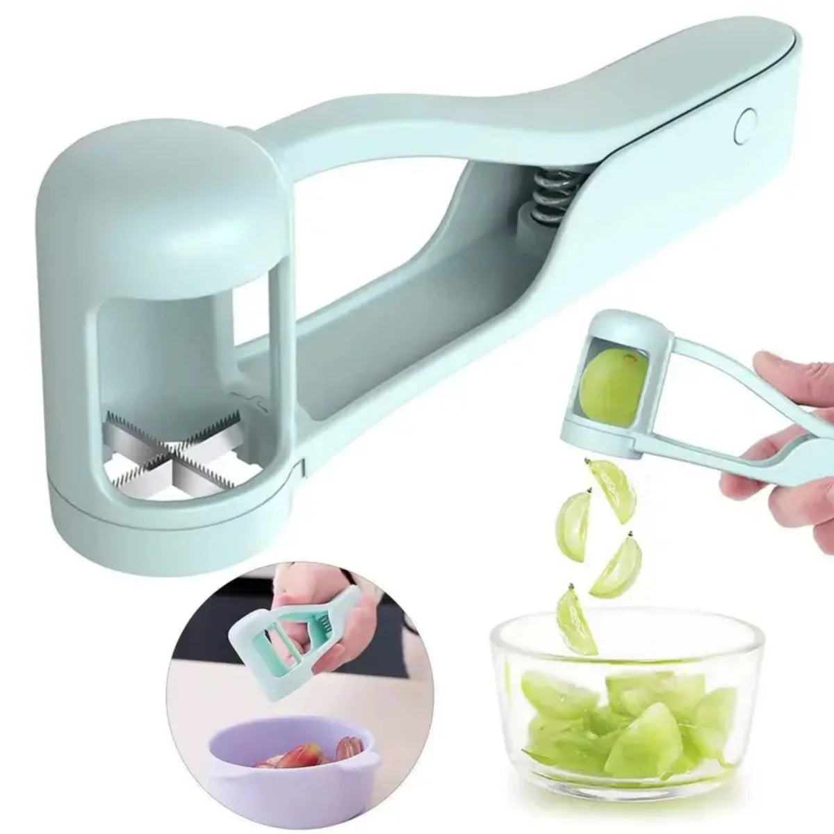 Tomato Slicer Cutter Cherry Fruit Salad Splitter for Toddlers