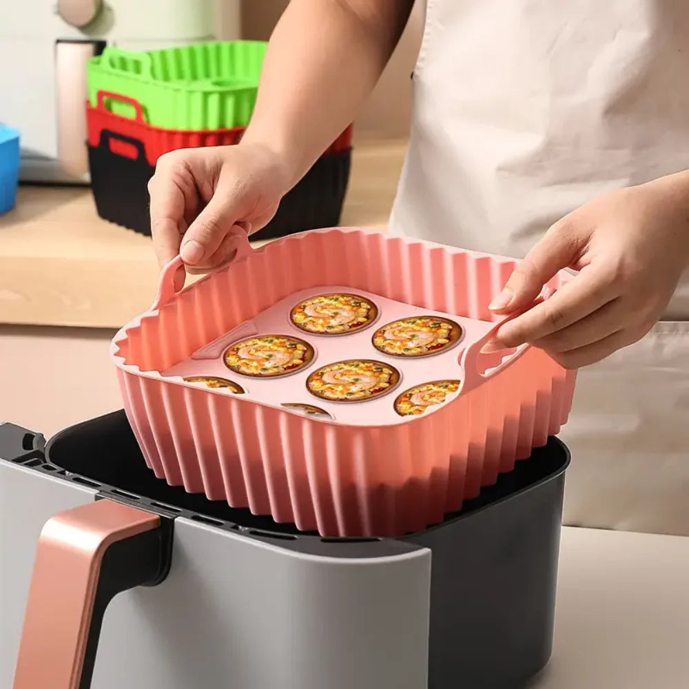 Square Silicone Air Fryer Liners - Set of 2