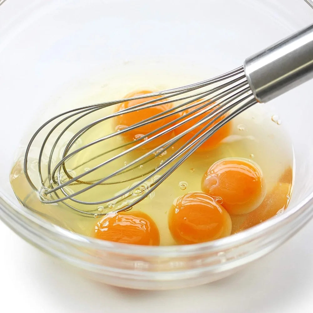 Stainless Steel Egg Whisk Set - 3 Sizes