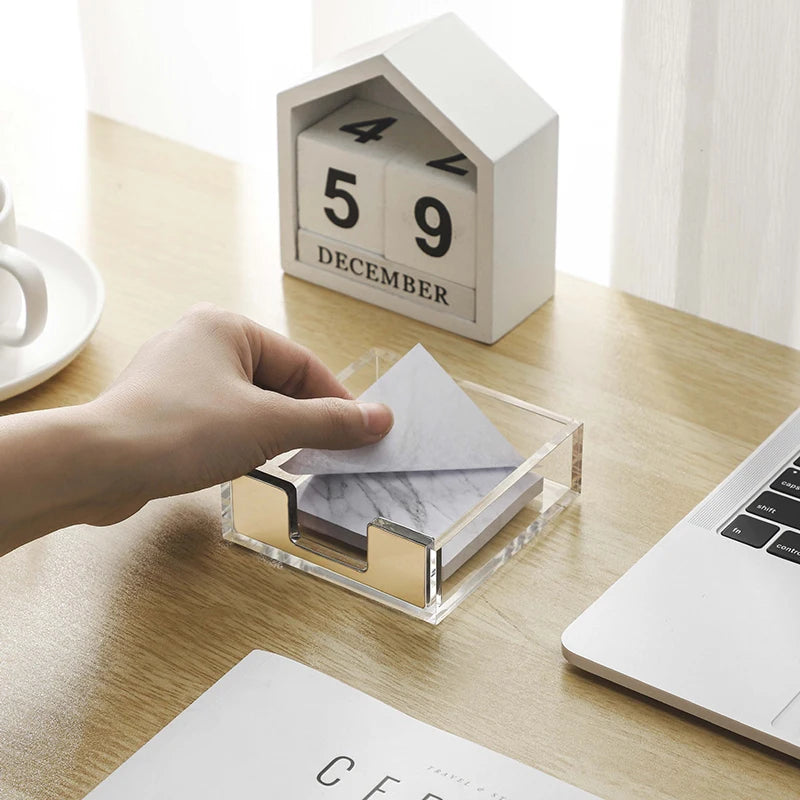Rose Gold Sticky Note Dispenser