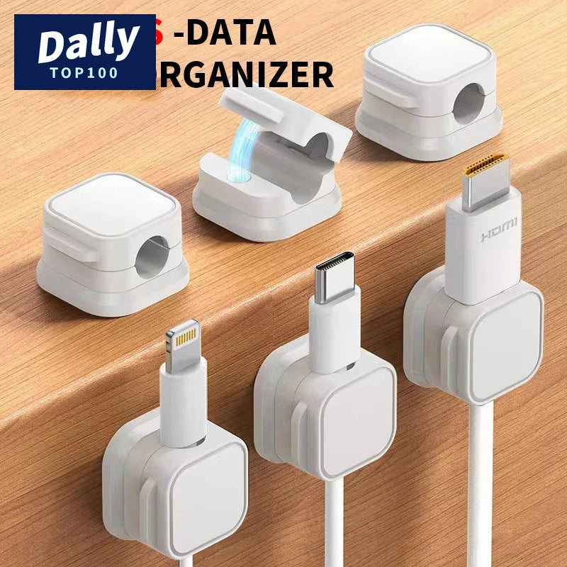 Magnetic Desk Cable Clips - 12 Pack