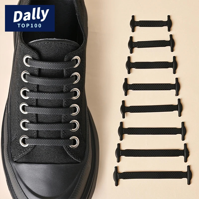 No-Tie Elastic Shoelaces - 16 Pack
