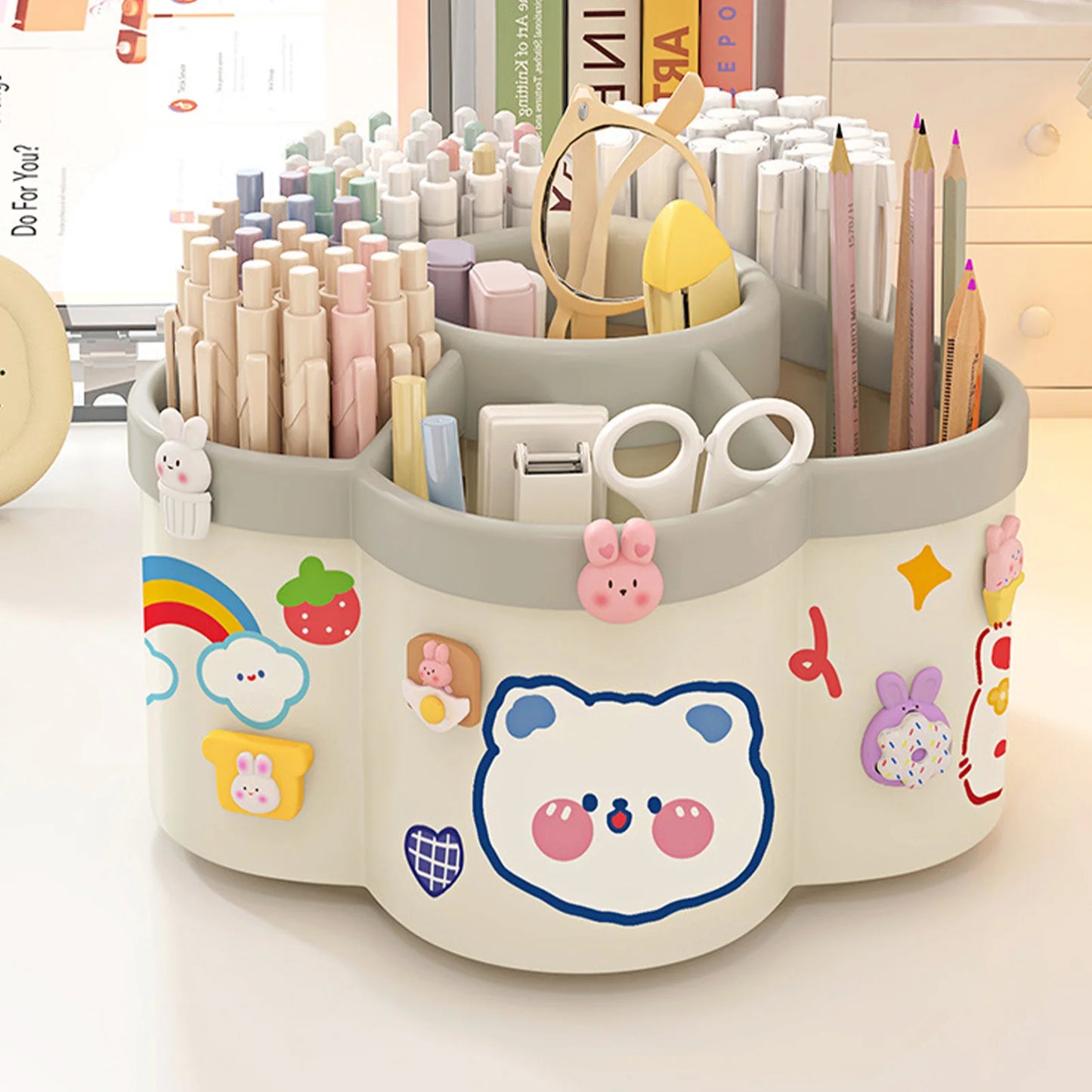 Spinning Desk Organizer with Pen Holder