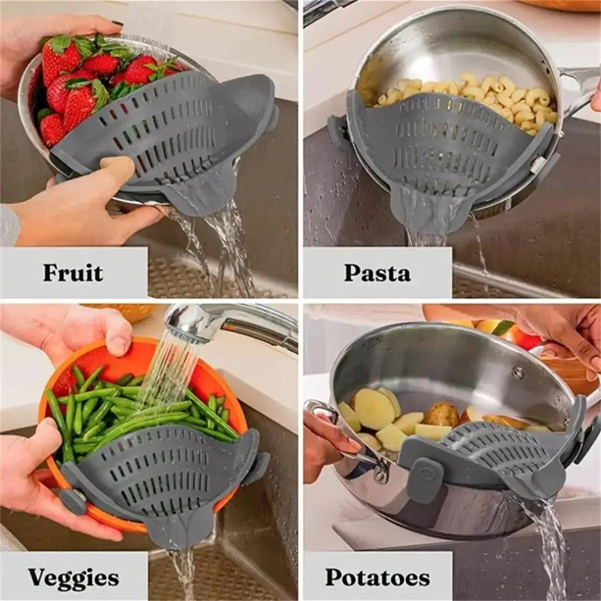 Clip-On Pot Strainer for All Sizes