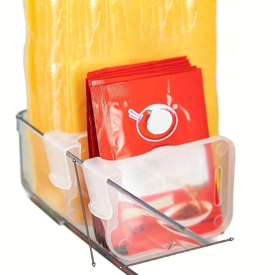 Clear Fridge Dividers - Adjustable Storage Set
