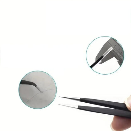 Precision Tweezers Set - 6 Piece Stainless Steel