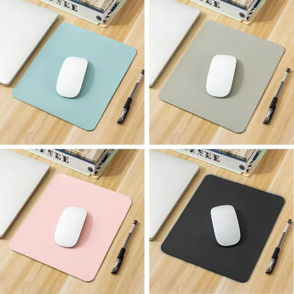Colorful Fashion Mouse Pad Small PU Non-Slip Gaming Desktop Leather Mouse Pad