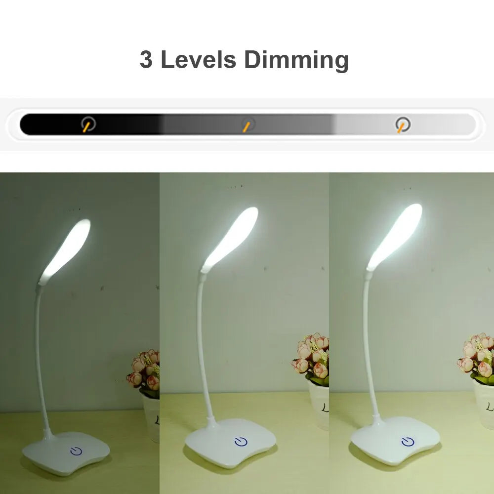 USB Rechargeable LED Desk Lamp - Eye Care