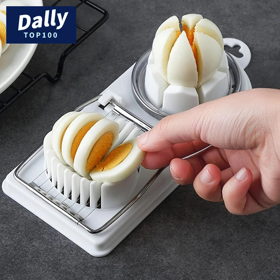 Dual Egg Slicer & Wedger Tool