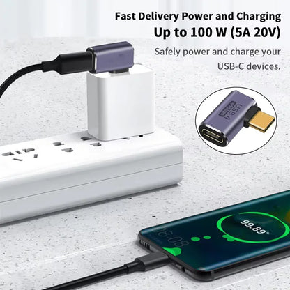 90° USB-C Adapter | 100W Fast Charging