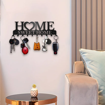 Elegant Black Key Holder Wall Mount