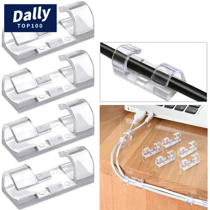 Self-Adhesive Cable Clips for Tidy Cord Management