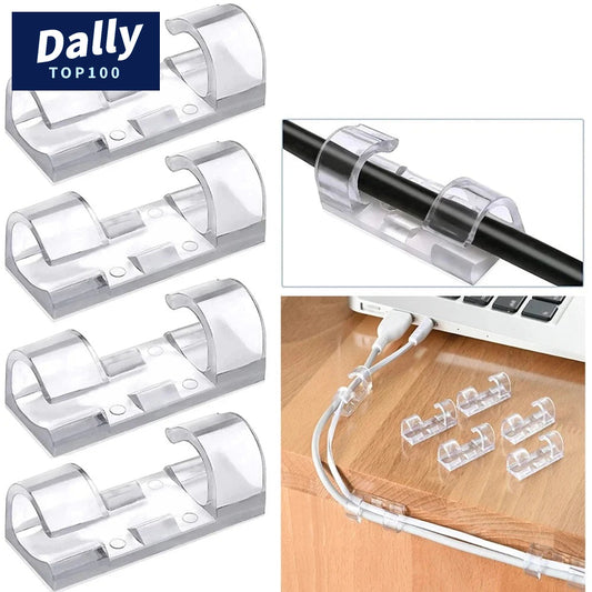 Self-Adhesive Cable Clips for Tidy Cord Management
