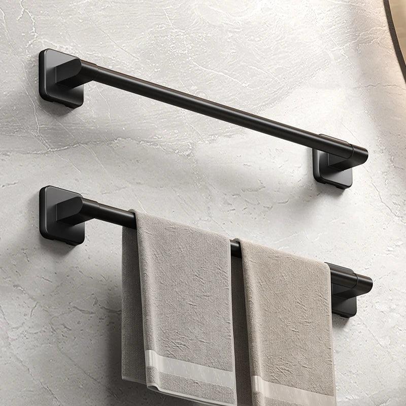 No-Drill Adhesive Towel Bar – Matte Black