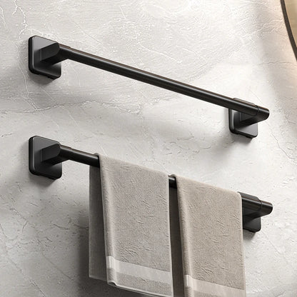 No-Drill Adhesive Towel Bar – Matte Black