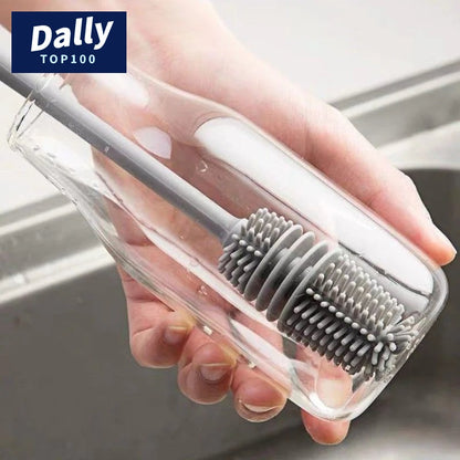 Long-Handle Silicone Bottle Brush Scrubber