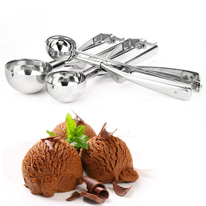 Premium Ice Cream Scoop with Spring Handle