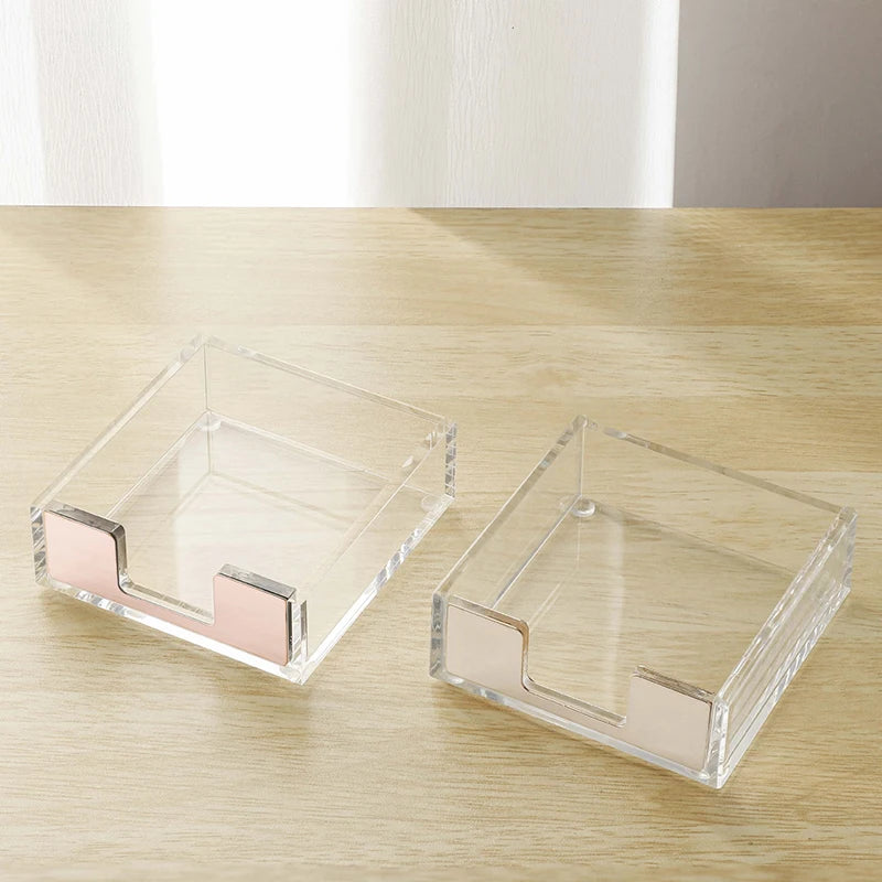 Rose Gold Sticky Note Dispenser