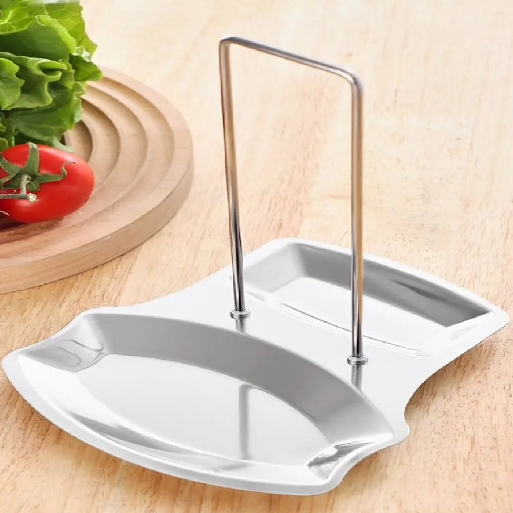 Compact Pot Lid & Utensil Organizer Rack