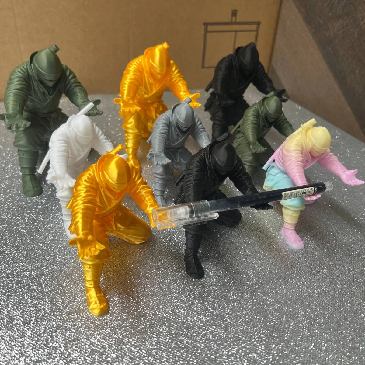 Ninja Desk Organizer - 3D Printed Pen Holder