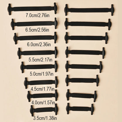 No-Tie Elastic Shoelaces - 16 Pack