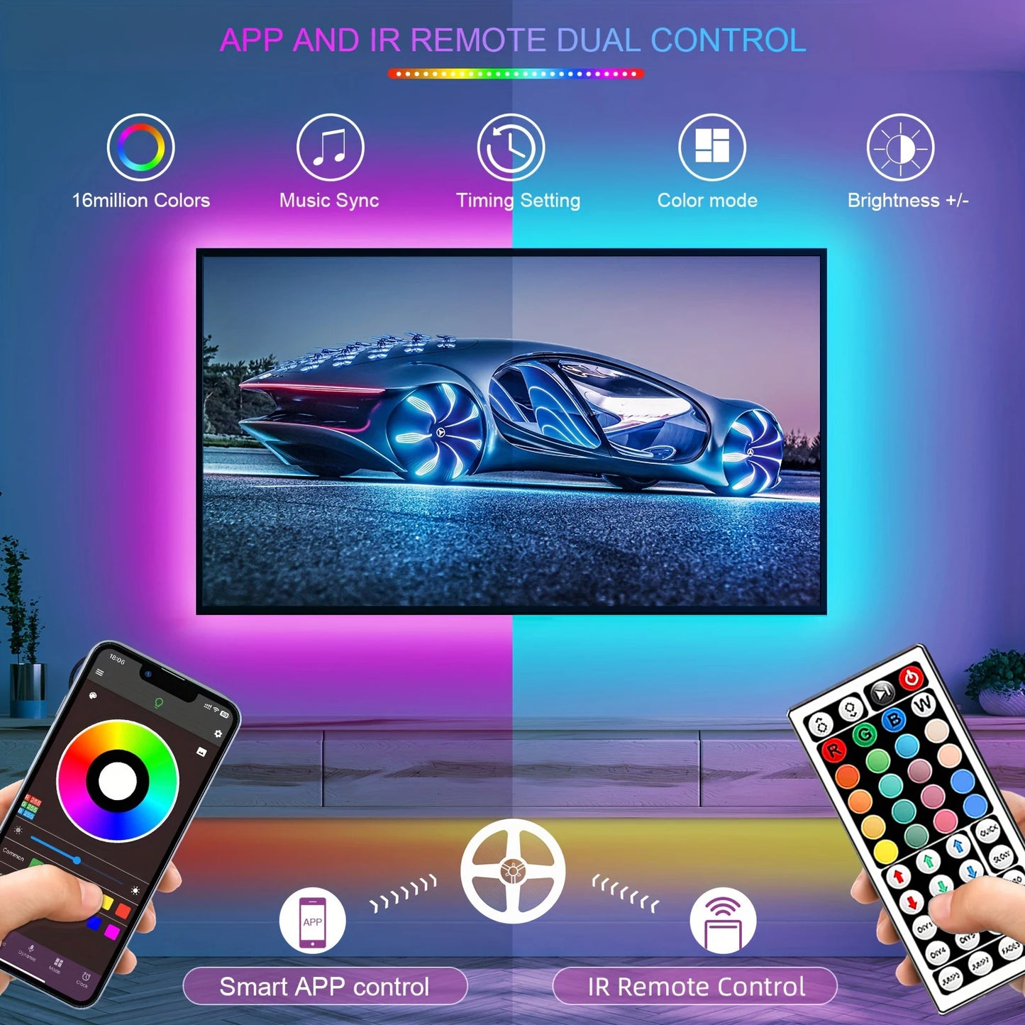 Smart LED Strip Lights App Control Ambia