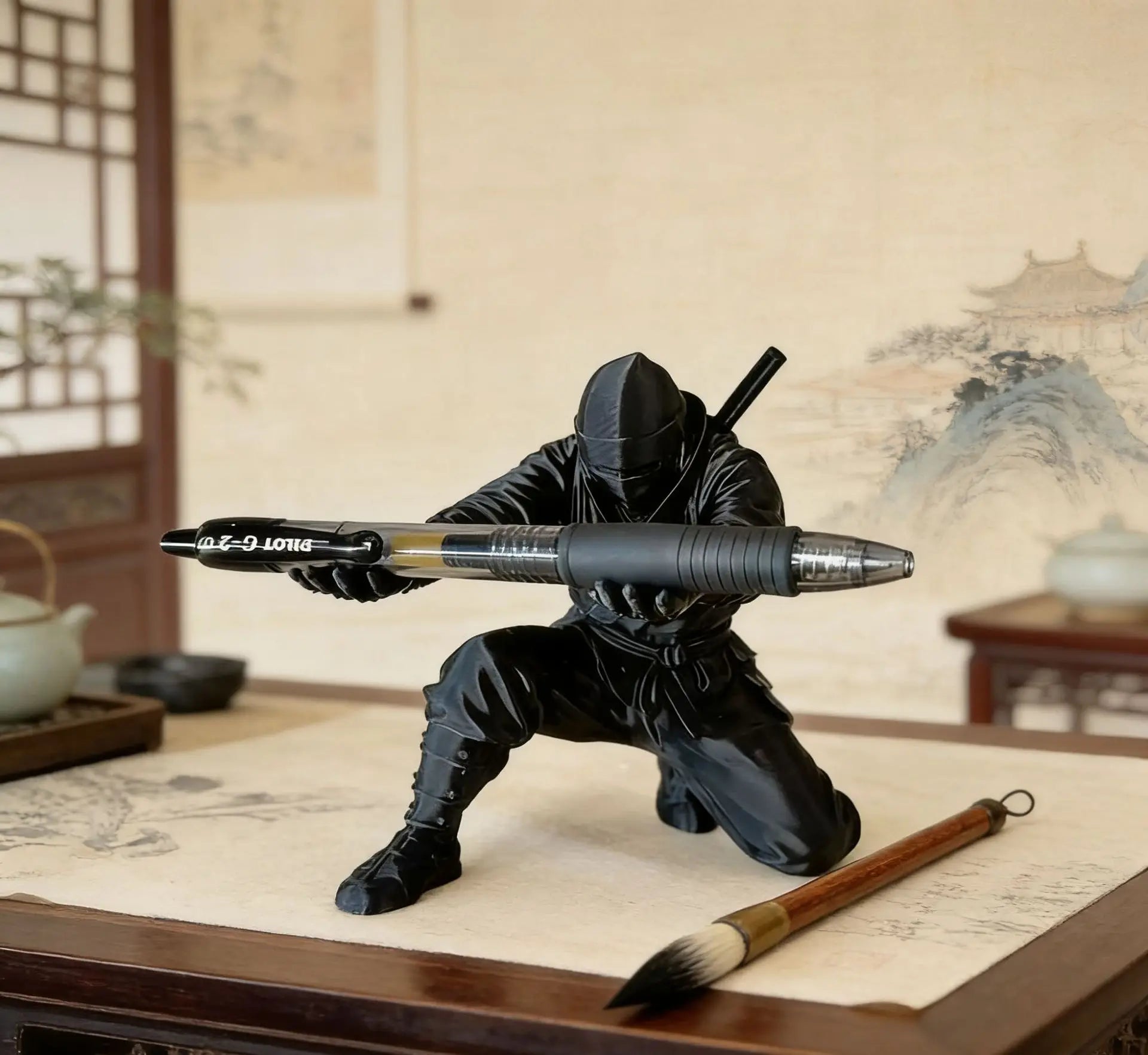 Ninja Desk Organizer - 3D Printed Pen Holder