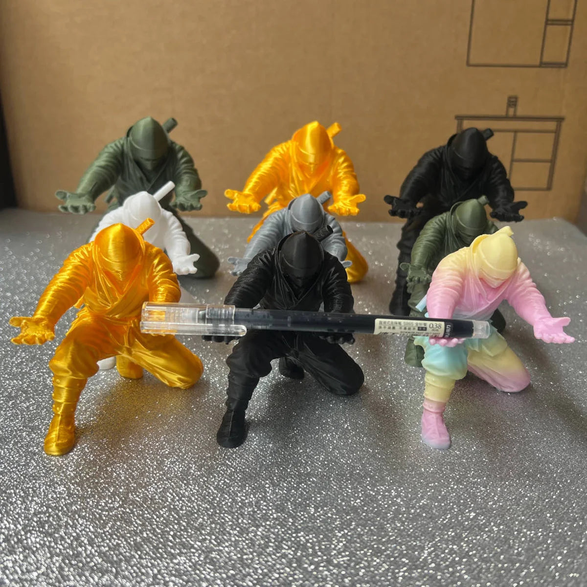 Ninja Desk Organizer - 3D Printed Pen Holder