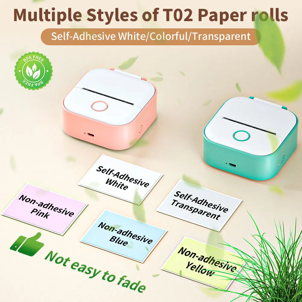 Compact Wireless Thermal Label Printer