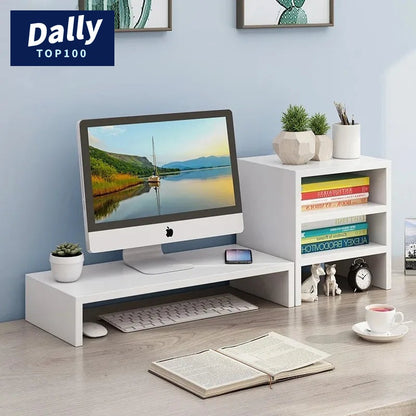 Monitor Stand with Storage Shelf