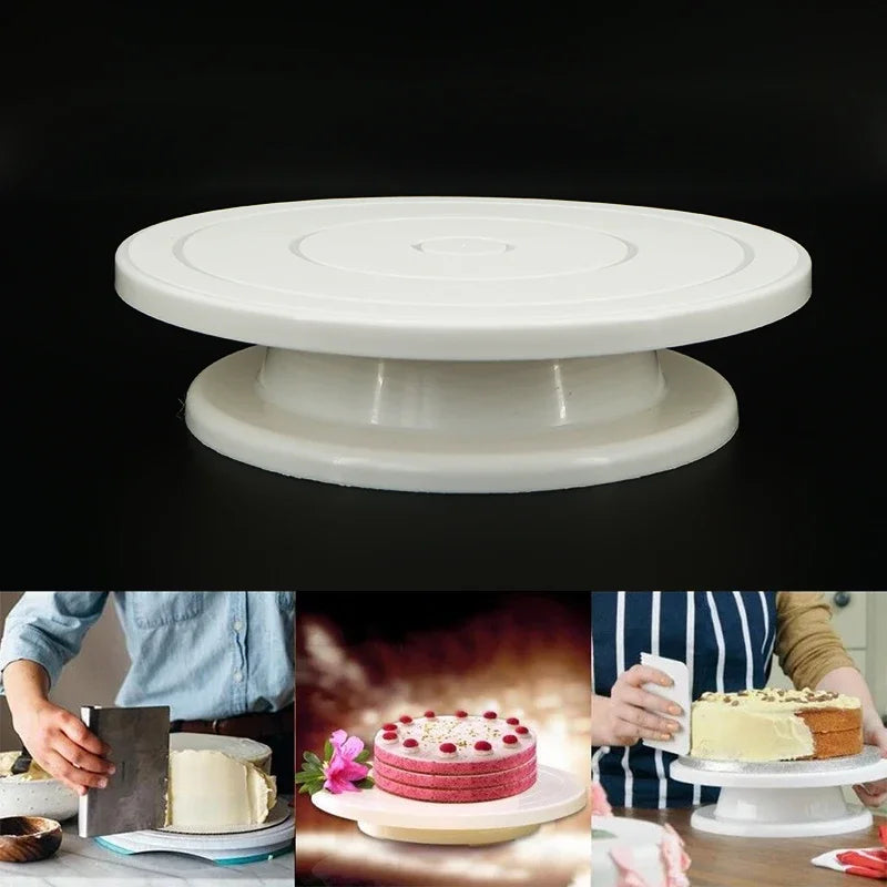 Rotating Cake Decorating Turntable with Non-Slip Base