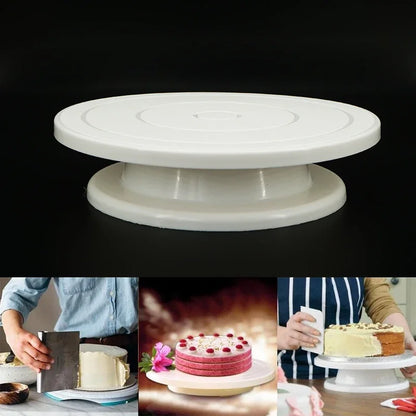 Rotating Cake Decorating Turntable with Non-Slip Base