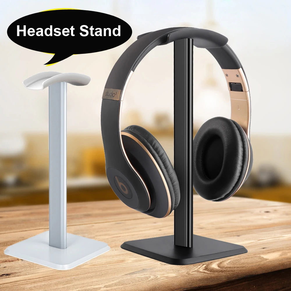 Aluminium Alloy Headphone Stand Holder Space Saving Gaming Headset Stand Rack Desktop Organizer