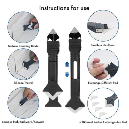 Metal Shovel & Spatula Tool Kit – 5 Pieces