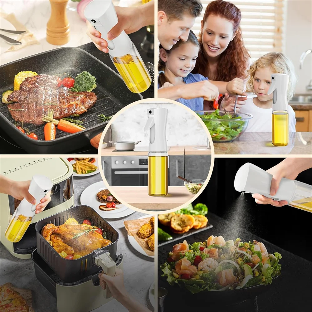 Oil Spray Bottle for Cooking – Mist Sprayer, Food Grade, 200/300/500ml