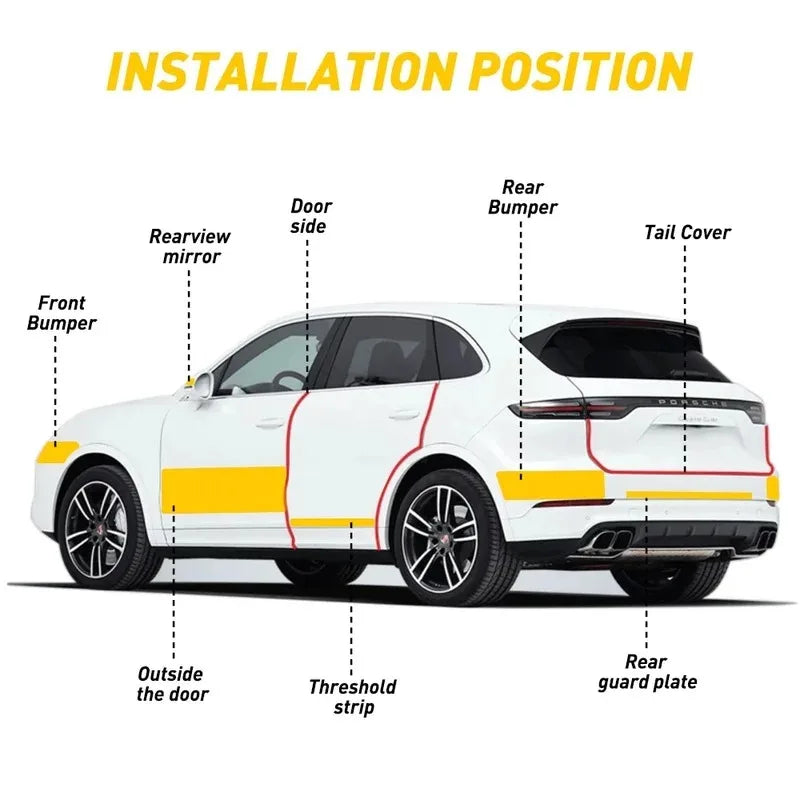 Carbon Fiber Door Edge Protector Tape