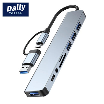 Multi-Port USB Hub with Audio Jack