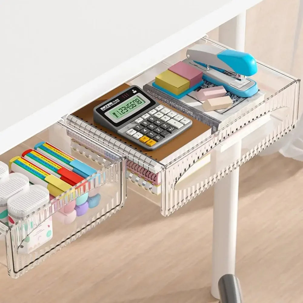 Hidden Under-Table Storage Drawer
