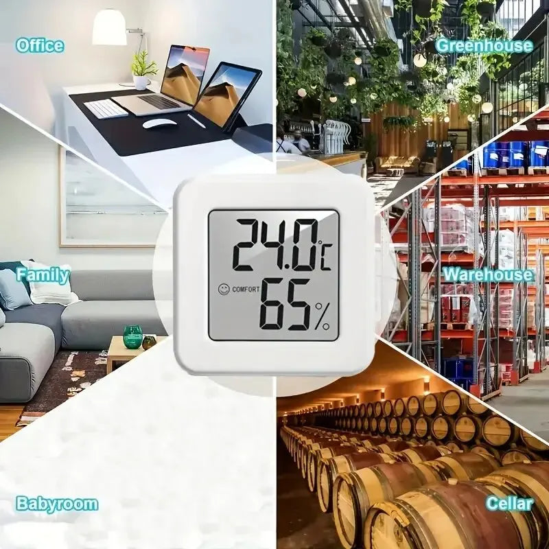 Compact Room Temperature & Humidity Monitor